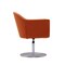 Manhattan Comfort Voyager Swivel Adjustable Accent Chair in Orange and Brushed Metal, PK2 2-AC051-OR - alternate 4